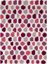 Judy Ross Hand-Knotted Custom Wool Quartz Multi Rug cream/dusty pink/carmine/raspberry/burgundy